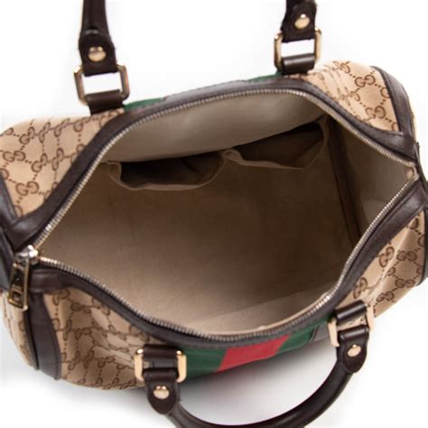 gucci seventies web boston bag|Gucci vintage bag.